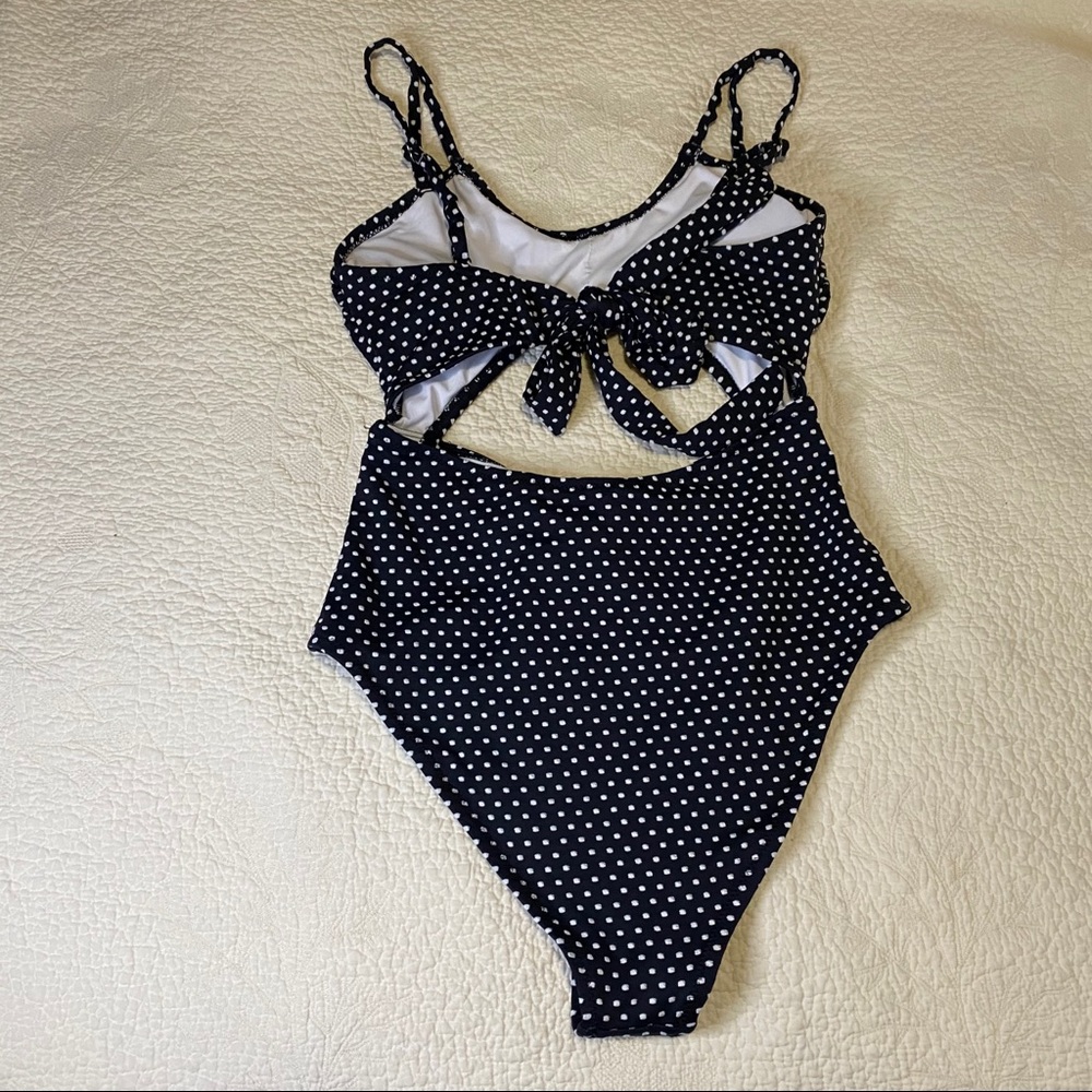 Cupshe Polka Dot Cutout One-piece Bathing Suit - Picture 5 of 9